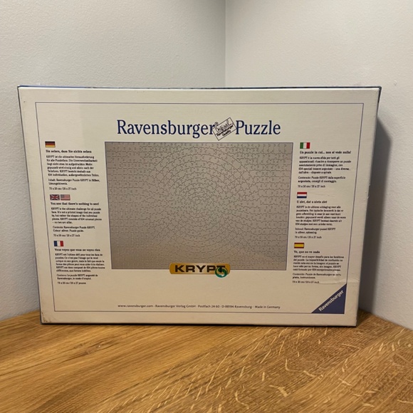 Ravensburger Puzzle KRYPT Silver 654 Pieces 20x27 – BRAND NEW - Picture 9 of 9